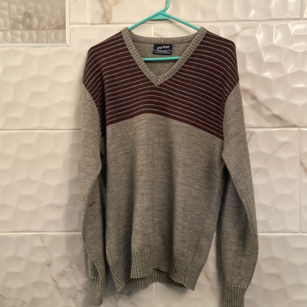 Puritan Lamblend V-Neck Sweater